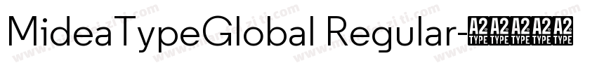 MideaTypeGlobal Regular字体转换